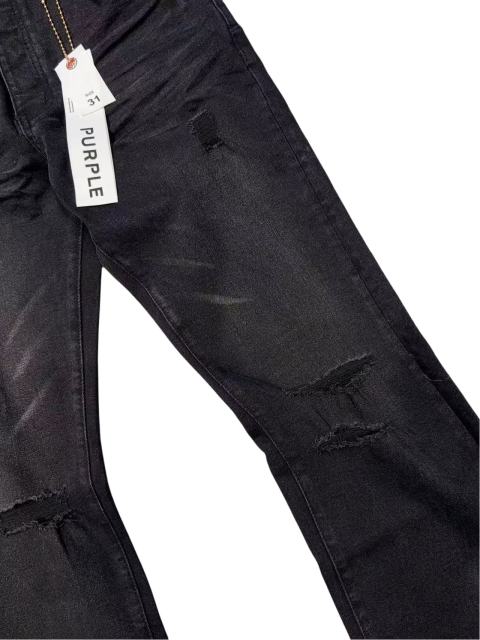 1:1 quality version Black Distressed Flared Jeans 28757509