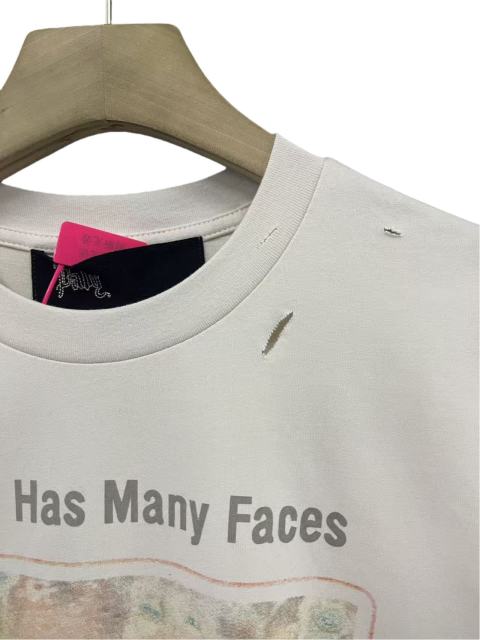 Panic Expression Graffiti Print Washed Version Tee 28751631