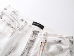 Distressed White Jeans 28684971