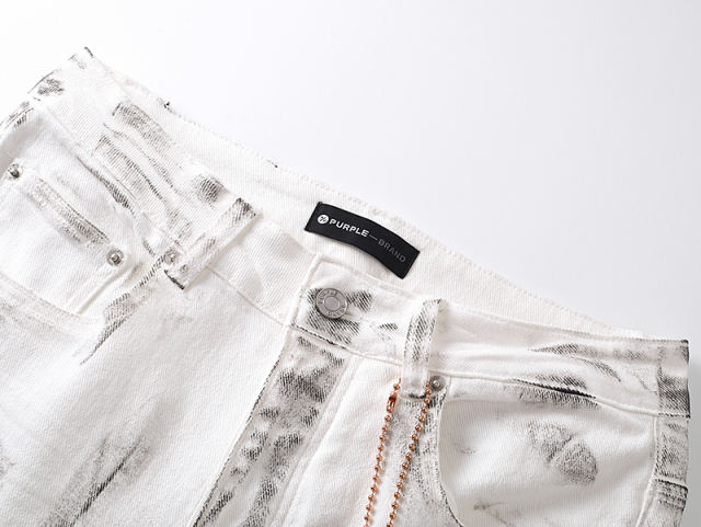 Distressed White Jeans 28684971