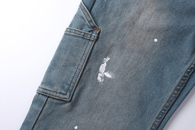 White Splatter-Print Flared Jeans 28678943