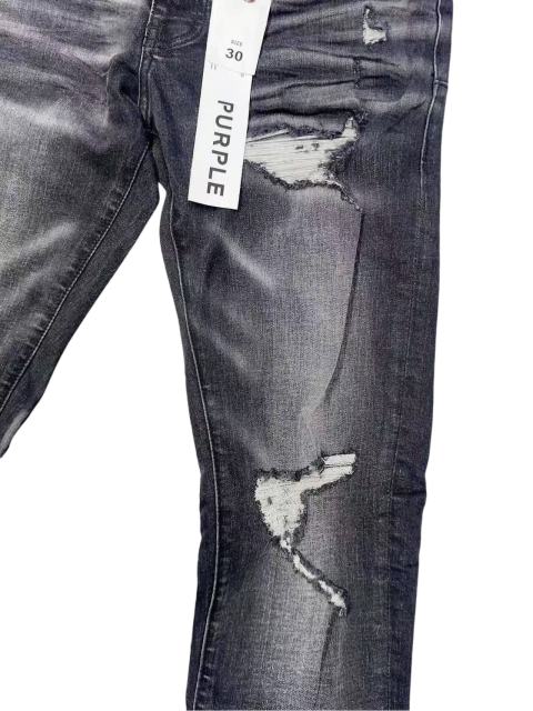 1:1 quality version Wall Crack Style Ripped Visible Stitching Jeans 28761308