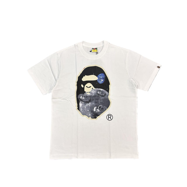 1:1 quality version Moon Ape Head Print Tee 2 colors 28758407