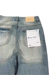 1:1 quality version Knee Patchwork Tassel Embellishment Straight Leg Jeans 28761318