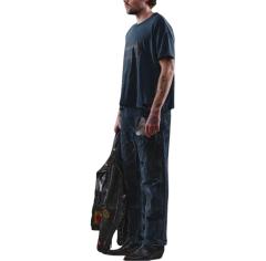 Commemorative Slogan Print Embroidered Washed Version Tee 28756298