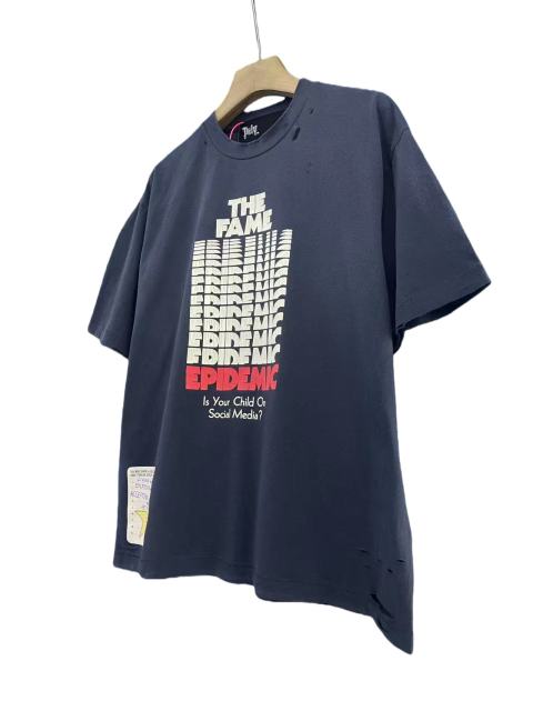 Repeated Logo Letter Print Washed Version Tee 28756309