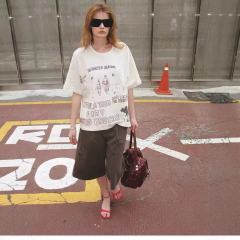 West Coast Graffiti Rhinestone Print Tee 28756454