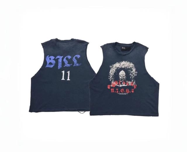 Skull No.11 Print Washed Version Vest 28751626