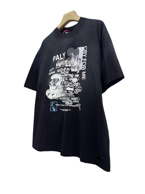 Black Dennis Graffiti Print Washed Version Tee 28756297