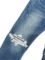 1:1 quality version Knee Rips Stitching Slim Fit Jeans 28648682