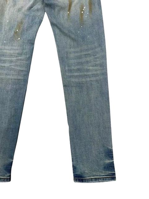 1:1 quality version Vintage Yellowed Splash Ink Ripped Jeans 28761305