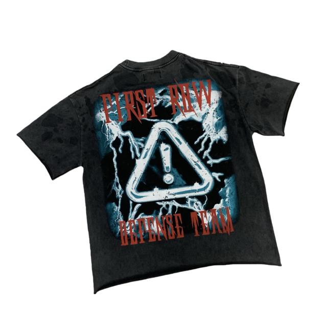 WARNING NOT SO QUIET WOLF CROPPED printed Tee 28747681