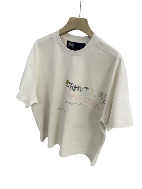 Vintage Hand-painted Graffiti Print Tee 28756447