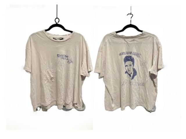 Vintage Blue Portrait Print Tee 28751630