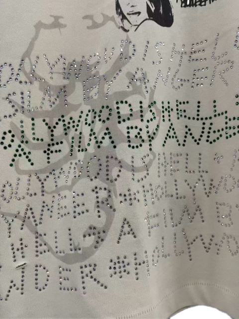 American Vintage Graffiti Rhinestone Print Tee 28756451