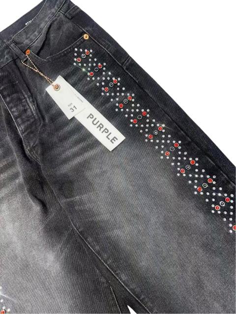 1:1 quality version Both sides Gemstone-Studded Straight-Leg Jeans 2 colors 28758457