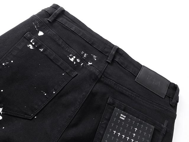 Ink-Splattered Ripped Jeans 28750109