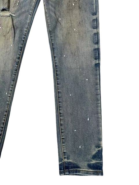 1:1 quality version Vintage Yellowed White Speckles Ripped Jeans 28761303