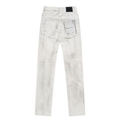 Distressed White Jeans 28684971