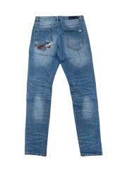 1:1 quality version Knee Rips Stitching Slim Fit Jeans 28648682
