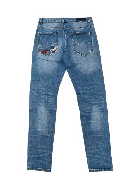 1:1 quality version Knee Rips Stitching Slim Fit Jeans 28648682