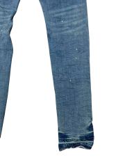 1:1 quality version Paint Graffiti White Speckles Ripped Jeans 28761302