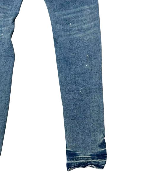 1:1 quality version Paint Graffiti White Speckles Ripped Jeans 28761302