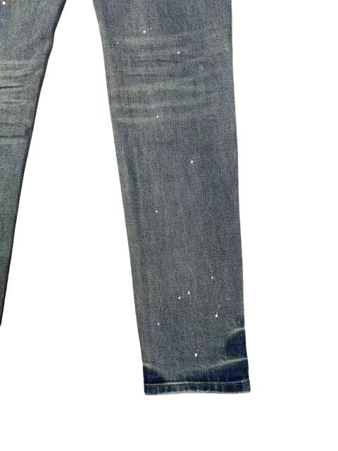 1:1 quality version Vintage Yellowed White Speckles Ripped Jeans 28761303