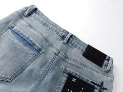 White Splatter-Print Jeans 28750159