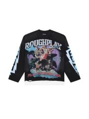 Praise to the Most High Rhinestone Print Washed Version Long Sleeve T-Shirt 28758389