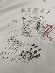 Elderly Smile Rhinestone Print Tee 28751628