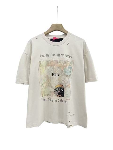 Panic Expression Graffiti Print Washed Version Tee 28751631