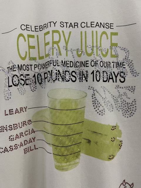 Celery Juice Rhinestone Print Tee 28756452