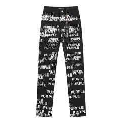 Full-Print White Logo Jeans 28678944