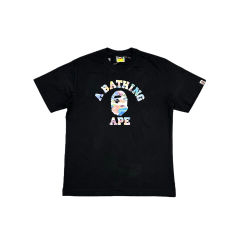 1:1 quality version Art Camouflage Little Ape Head Letter Print Tee 2 colors 28746638