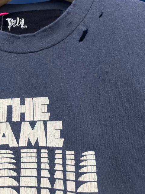 Repeated Logo Letter Print Washed Version Tee 28756309