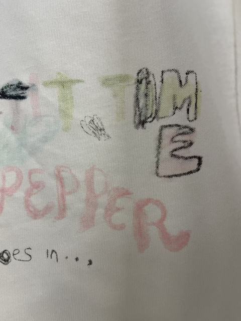 Vintage Hand-painted Graffiti Print Tee 28756447