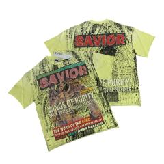 Angel's Wing Rhinestone Print Washed Version Tee 28748594