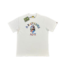 1:1 quality version Art Camouflage Little Ape Head Letter Print Tee 2 colors 28746638
