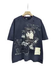 Chest Portrait Print Washed Version Tee 28756304