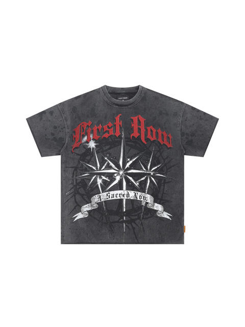Red Diamond Printed Washed Version Tee 28747720
