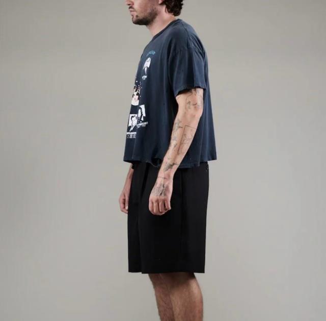 Character Smiley Face Combo Print Washed Version Tee 28756300