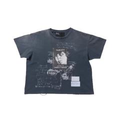Chest Portrait Print Washed Version Tee 28756304