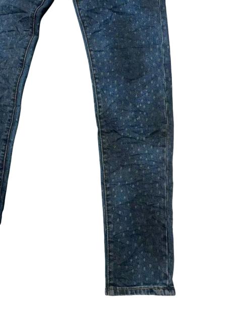 1:1 quality version Blue-Black Dyed White Speckles Jeans 28761313