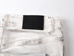Distressed White Jeans 28684971