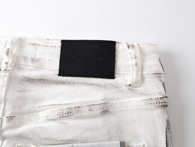 Distressed White Jeans 28684971