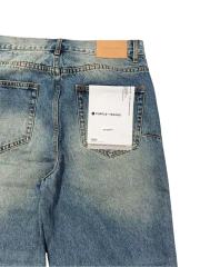 1:1 quality version Side Seam Traffic Light Hot-fix Rhinestone Straight Leg Jeans 28761320