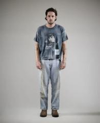 Chest Portrait Print Washed Version Tee 28756304