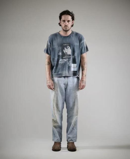 Chest Portrait Print Washed Version Tee 28756304