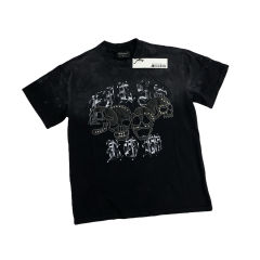 Leather Skull Embroidered Tee 28748451
